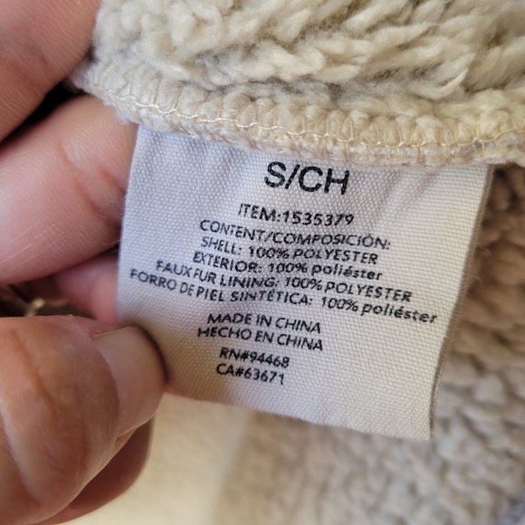 Sage Women S/CH Plaid Super Plush Sherpa Lined Fleece Shirt Jacket White Gray - Picture 10 of 13